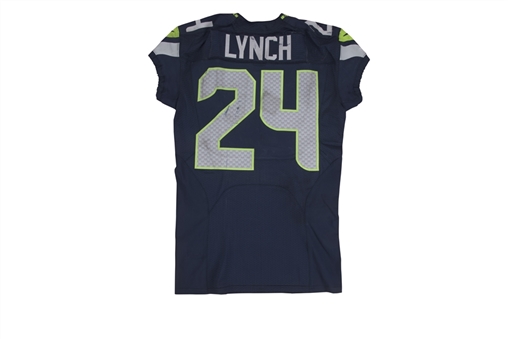 2013 Marshawn Lynch Game Used Seattle Seahawks Home Jersey Used On 12/29/13 vs St. Louis Rams (Seahawks COA)